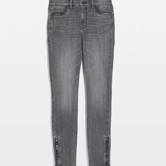 WHBM High-Rise Croc Skinny Ankle Jeans - Picture 10 of 10